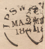 137867 1841 1D MULREADY WRAPPER 'BARNETT HOARES AND CO.' MULREADY ADVERT (MA301c).