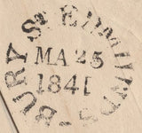 137867 1841 1D MULREADY WRAPPER 'BARNETT HOARES AND CO.' MULREADY ADVERT (MA301c).