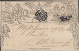 137868 1841 1D MULREADY WRAPPER 'OAKES, BEVAN AND COMPANY' MULREADY ADVERT (MA308a).