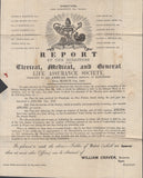 137875 1841 1D MULREADY WRAPPER 'CLERICAL, MEDICAL, AND GENERAL LIFE ASSURANCE SOCIETY' ADVERT FROM AGENT IN HALIFAX (MA113j).