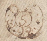 137885 1792 MAIL BRANDON, SUFFOLK TO LONDON WITH 'BRANDON' HAND STAMP (SK43).