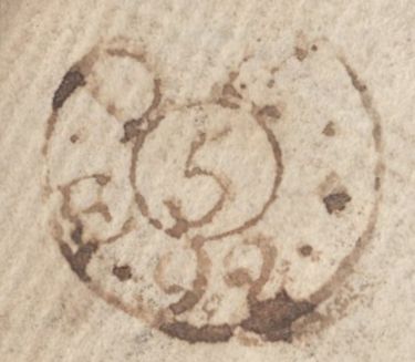 137885 1792 MAIL BRANDON, SUFFOLK TO LONDON WITH 'BRANDON' HAND STAMP (SK43).