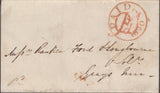 137902 1840 HERTFORD UNIFORM PENNY POST 'Pd1' TYPE J HAND STAMP ON COVER TO LONDON (HE236).