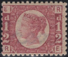 137908 1870 ½d BANTAM PL.6 (SG48)(RE) FINE UNMOUNTED MINT.