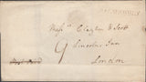 137924 1816 MAIL MALMESBURY TO LONDON WTH 'MALMSBURY' HAND STAMP (WL378).