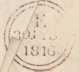 137924 1816 MAIL MALMESBURY TO LONDON WTH 'MALMSBURY' HAND STAMP (WL378).