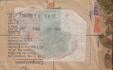 137925 1951 REGISTERED AIR MAIL LONDON TO NEW YORK WITH KGVI 2/6 YELLOW-GREEN (SG509) X 2.