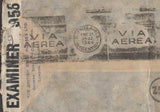137931 1944 AIR MAIL LONDON TO ARGENTINA WITH 5S RED (SG477) X 2 AND BLOCK OF FOUR 1S (SG475) WITH 'BDH' PERFINS.
