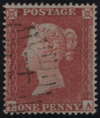 137934 1854 DIE 1 1D RES.PL.4 (SG17)(EA) VERY FINE USED.