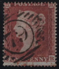137936 1854 DIE 1 1D PL.167 (SG17)(JB) GOOD TO FINE USED.