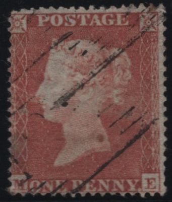 137940 1854 DIE 1 1D PL.164 (SG17)(ME) GOOD USED.