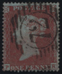 137955 1854 DIE 1 1D PL.175 (SG17)(PK) FINE TO VERY FINE USED.