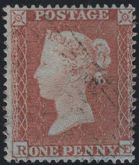 137966 1854 DIE 1 1D RES.PL.3 (SG17)(RE) VERY FINE USED.