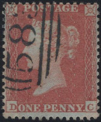 137967 1855 DIE 1 1D RES.PL.5 (SG22)(DC) FINE TO VERY FINE USED.