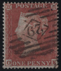 137973 1854 DIE 1 1D PL.164 (SG17)(OK) FINE USED.