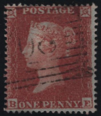137979 1854 DIE 1 1D PL.194 (SG17)(BE) FINE USED.