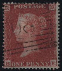137979 1854 DIE 1 1D PL.194 (SG17)(BE) FINE USED.