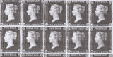 137983 1854 DIE 1 1D PL.197 (SG17)(BE CONSTANT VARIETY 'HORIZONTAL MARK FOOT OF B SQUARE') GOOD USED.