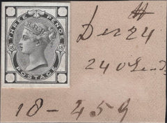 137993 1874 3D PL.18 (SG143) DE LA RUE STRIKING BOOK PROOF.