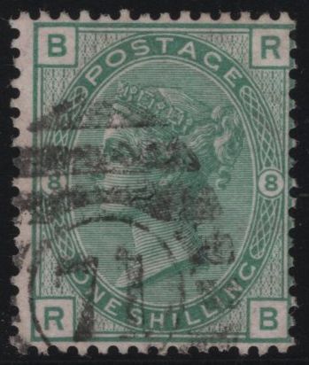 137997 1873 1S GREEN PL.8 (SG150) GOOD USED.