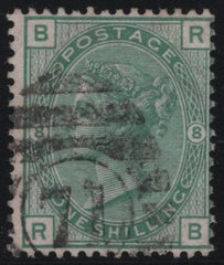 137997 1873 1S GREEN PL.8 (SG150) GOOD USED.