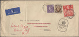 138012 1943 AIRMAIL FROM THE UK TO INDIA WITH 5S RED (SG477).