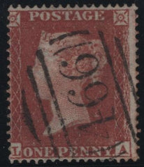 138014 1854 DIE1 1D PL.166 (SG17)(LA) FINE USED.