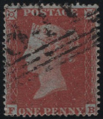 138023 1854 DIE 1 1D PL.188 (SG17)(FB) GOOD USED.