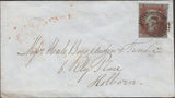 138068 1851 MAIL USED IN LONDON WITH 1D PL.106 (SG8) AND 'Chief-Office' RECEIVERS HAND STAMP IN BLUE (L514/CHIEF19b).