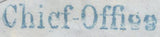 138068 1851 MAIL USED IN LONDON WITH 1D PL.106 (SG8) AND 'Chief-Office' RECEIVERS HAND STAMP IN BLUE (L514/CHIEF19b).