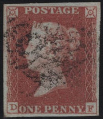 138102 1849 1D PL.98 (SG8)(DF) GOOD USED.