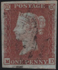 138105 1849 1D PL.98 (SG8)(MD) FINE USED.