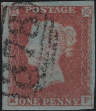 138107 1849 1D PL.98 (SG8)(MF) FINE USED.