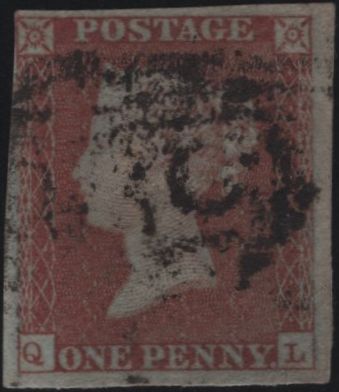 138108 1849 1D PL.98 (SG8)(QL) USED.