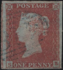 138109 1849 1D PL.98 (SG8)(SE) FINE USED.
