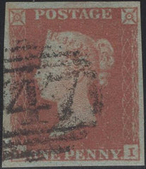 138112 1849 1D PL.98 (SG8)(RI) FINE USED.