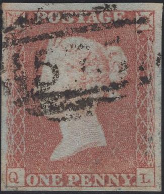 138115 1849 1D PL.98 (SG8)(QL) FINE USED.