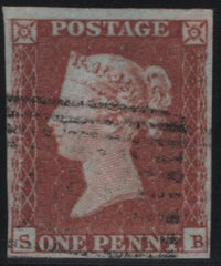 138117 1850 1D PL.101 (SG8)(SB) FINE USED.