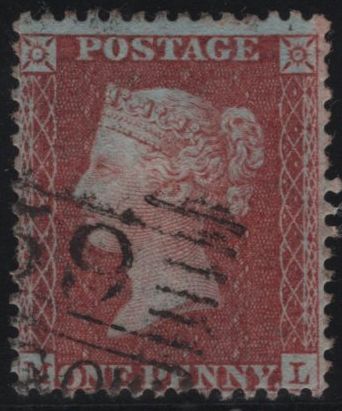 138120 1855  DIE 2 1D PL.25 (SG29)(ML) GOOD USED.