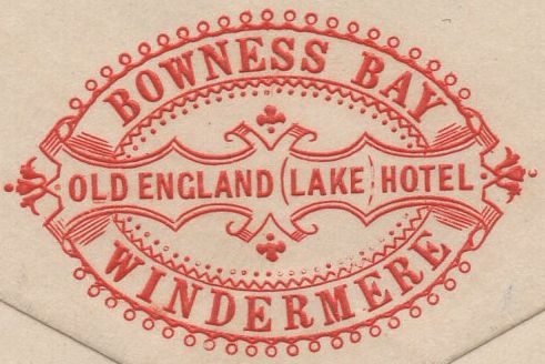 138133 1874 MAIL WINDERMERE, WESTMORLAND TO NEW YORK WITH 3D ROSE PL.14 (SG143).