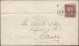 138191 1855 MAIL KIRKPATRICK FLEMING, SCOTLAND TO ANNAN WITH 'KIRKPATRICK FLEMING' CIRCULAR UDC TYPE C3.