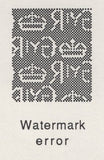 138240 1951 2D PALE RED-BROWN (SG506) USED EXAMPLE WITH ERROR OF WATERMARK AND SHOWING INCORRECT CROWN.