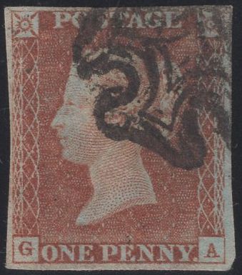138311 1841 1D RED PL.11 (SG7)(GA).
