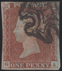 138311 1841 1D RED PL.11 (SG7)(GA).