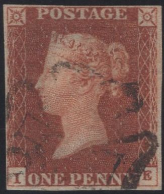 138353 1841 1D PL.19 (SG8)(IE) GOOD TO FINE USED.
