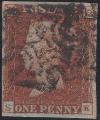 138360 1841 1D PL.17 (SG8)(SE IN STATE ONE) GOOD USED.