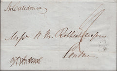 138401 1843 MAIL CUBA (DRAKE BROS) TO LONDON VIA LIVERPOOL WITH LIVERPOOL MALTESE CROSS ON REVERSE.