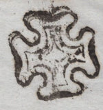 138401 1843 MAIL CUBA (DRAKE BROS) TO LONDON VIA LIVERPOOL WITH LIVERPOOL MALTESE CROSS ON REVERSE.