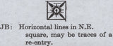 138425 1840 1D BLACK PL.1B (SG2)(JB WITH CONSTANT VARIETY 'HORIZONTAL LINES NE SQUARE AND LETTER SQUARES' (SPEC AS5j).