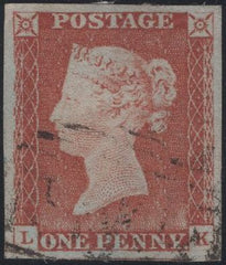 138473 1845 1D PL.60 (SG8)(LK) FINE USED.